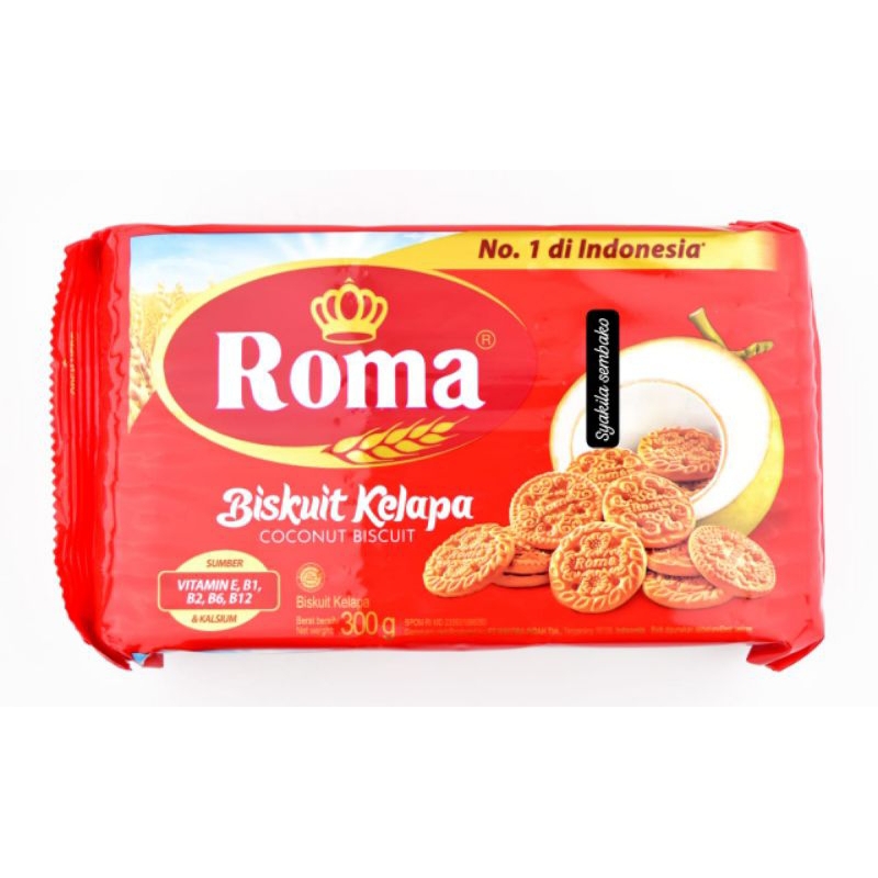 

BISKUIT ROMA KELAPA 300 GR