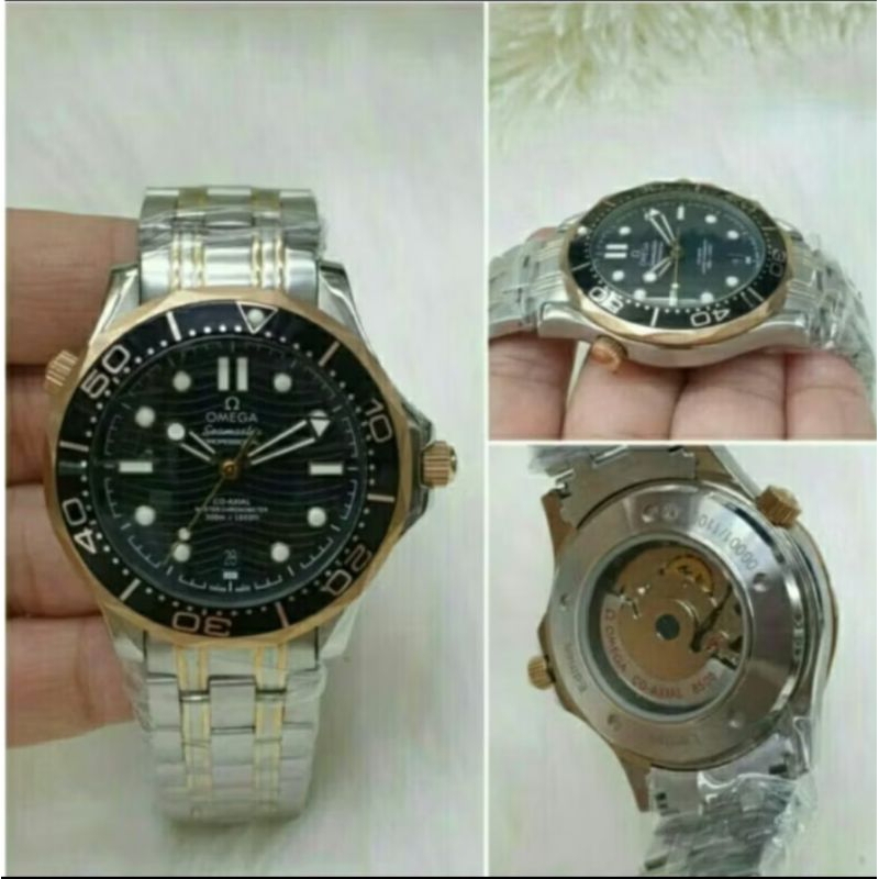 JAM TANGAN PRIA OMEGA AUTOMATIC ALL STAINLESS KUALITAS ORIGINAL