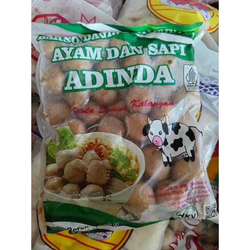 

Bakso Sapi Adinda Kecil 500 gr isi 50 pcs