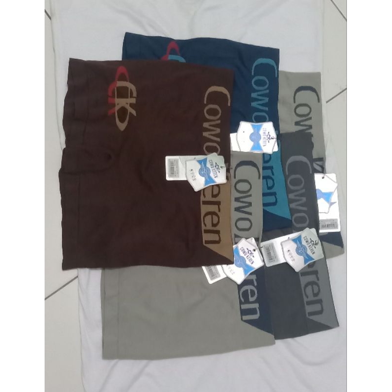 3 pcs celana dalam pria CK (cowok keren)  bahan katun premium kualitas bagus jahitan rapi per 3 pcs 