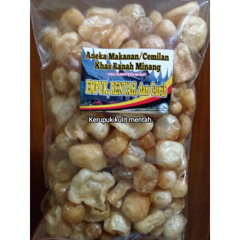 

Kerupuk kulit mentah khas Minang