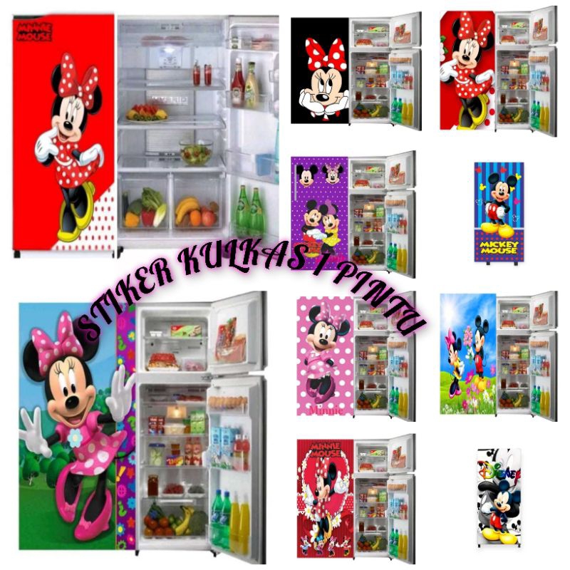 STIKER KULKAS 1 PINTU MOTIF KARAKTER