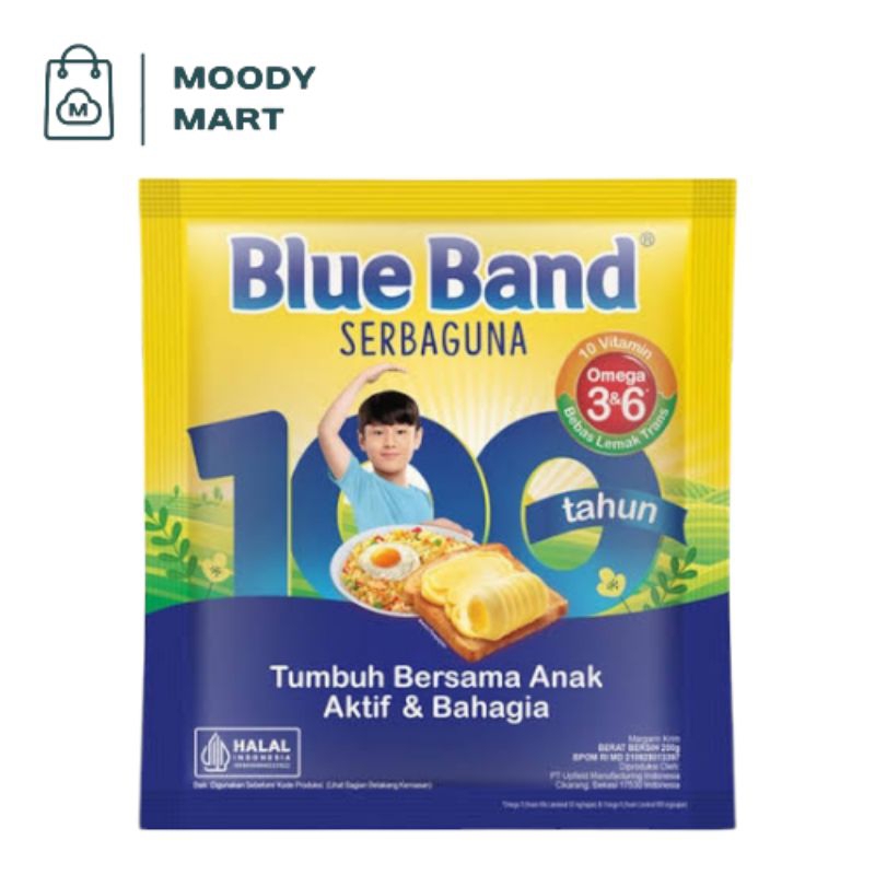 

Mentega BLUEBAND Serbaguna Sachet 200gr / Blue Band Mentega Saset Murah 200gr