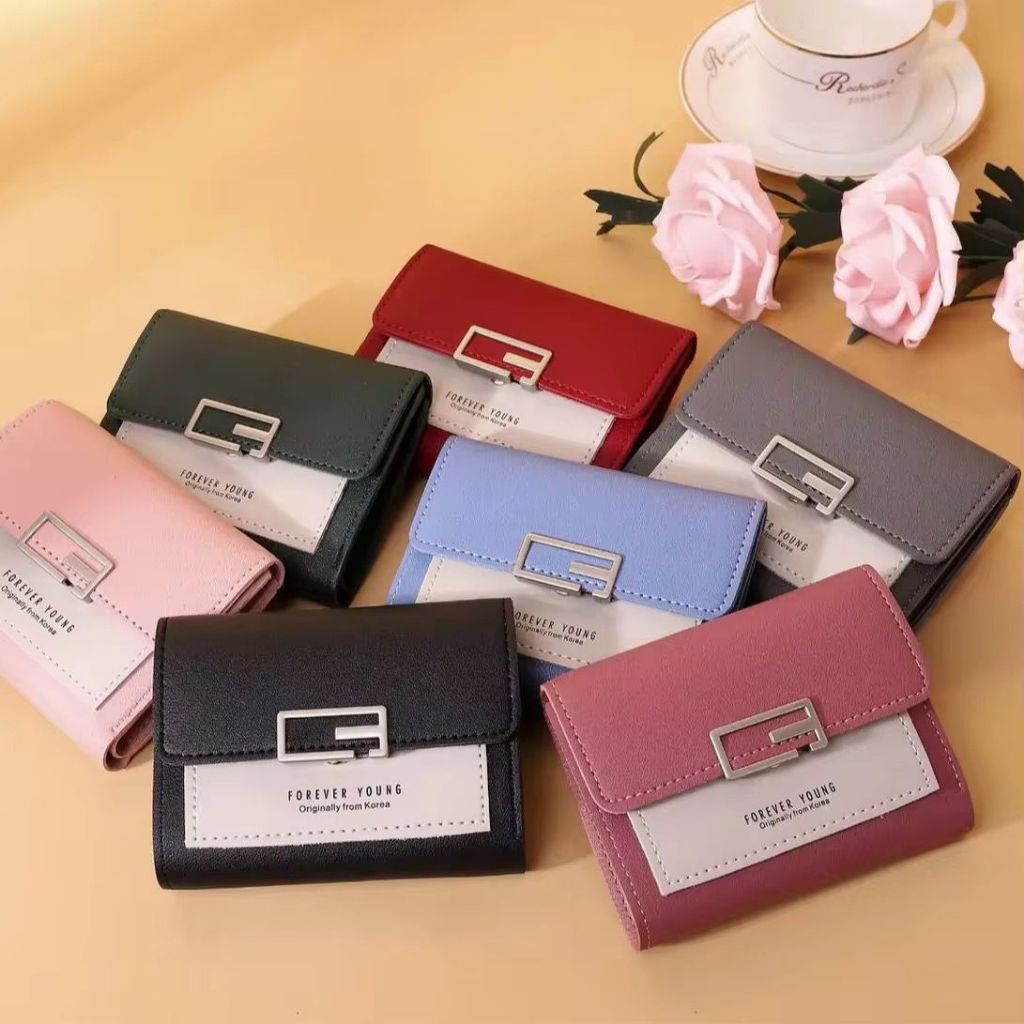 WL2 Dompet Lipat Wanita Dompet Fashion Cute Murah Bagus Elegant Simple Dompet Cewek Remaja Anak-Anak