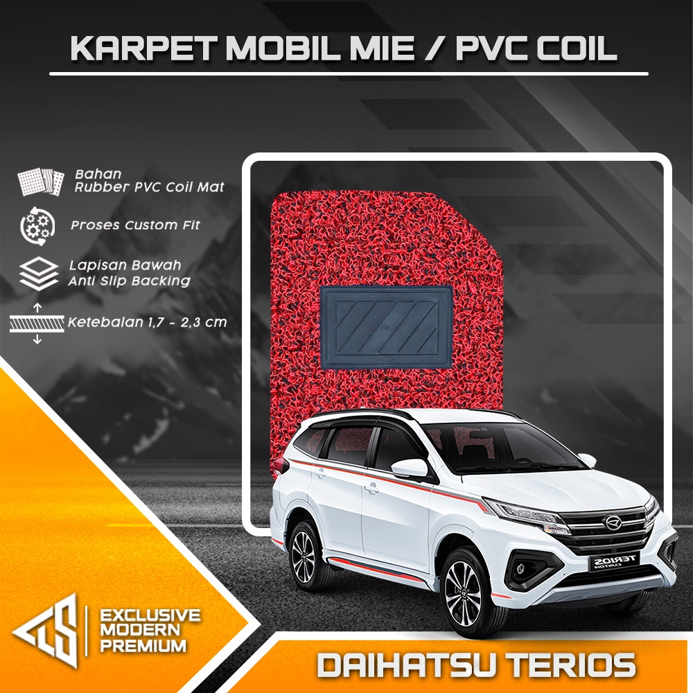 Karpet Mobil Mie Daihatsu Terios 2018 2019 2020 2021 2022 2023 2024 aksesoris