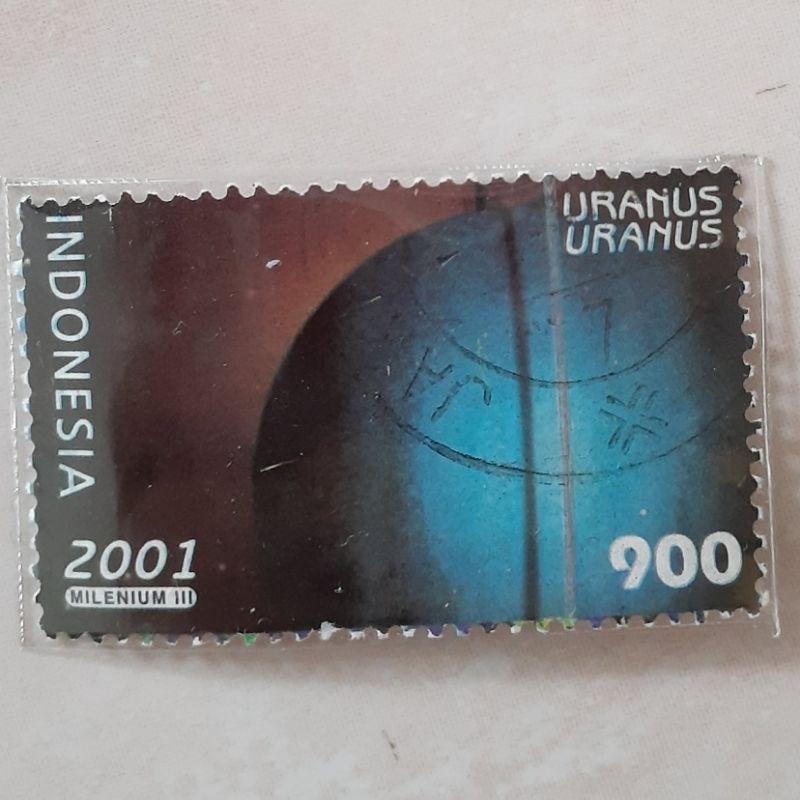 

(ID9) Perangko Indonesia Tata Surya (Uranus 1912 Rp 900) Tahun 2001