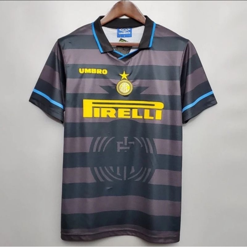 Jersey Kaos Baju Sepak Bola Inter Milan Home Away 3rd Third Retro Klasik Classic Jadul Lawas Vintage