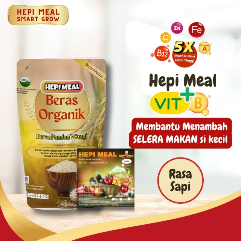 

HEPI MEAL Smart Grow Bubur / Nasi Tim Homemade Fotifikasi LEVAPPETITE Sapi