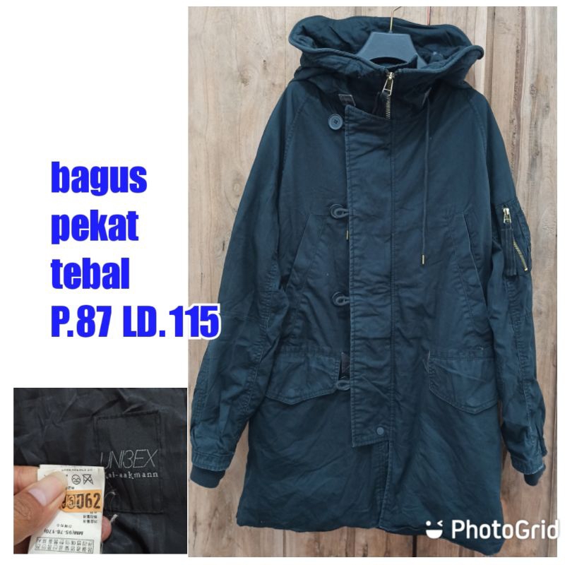 jaket parka long coat pria laki cowok unisex