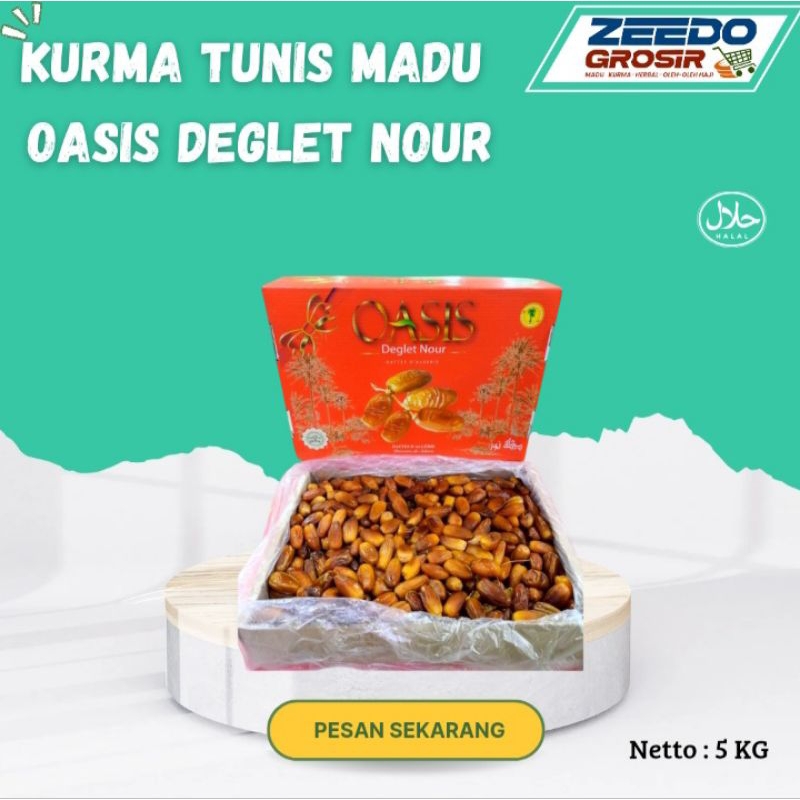 

Kurma Tunis Madu Oasis Deglet Nour 5 Kg