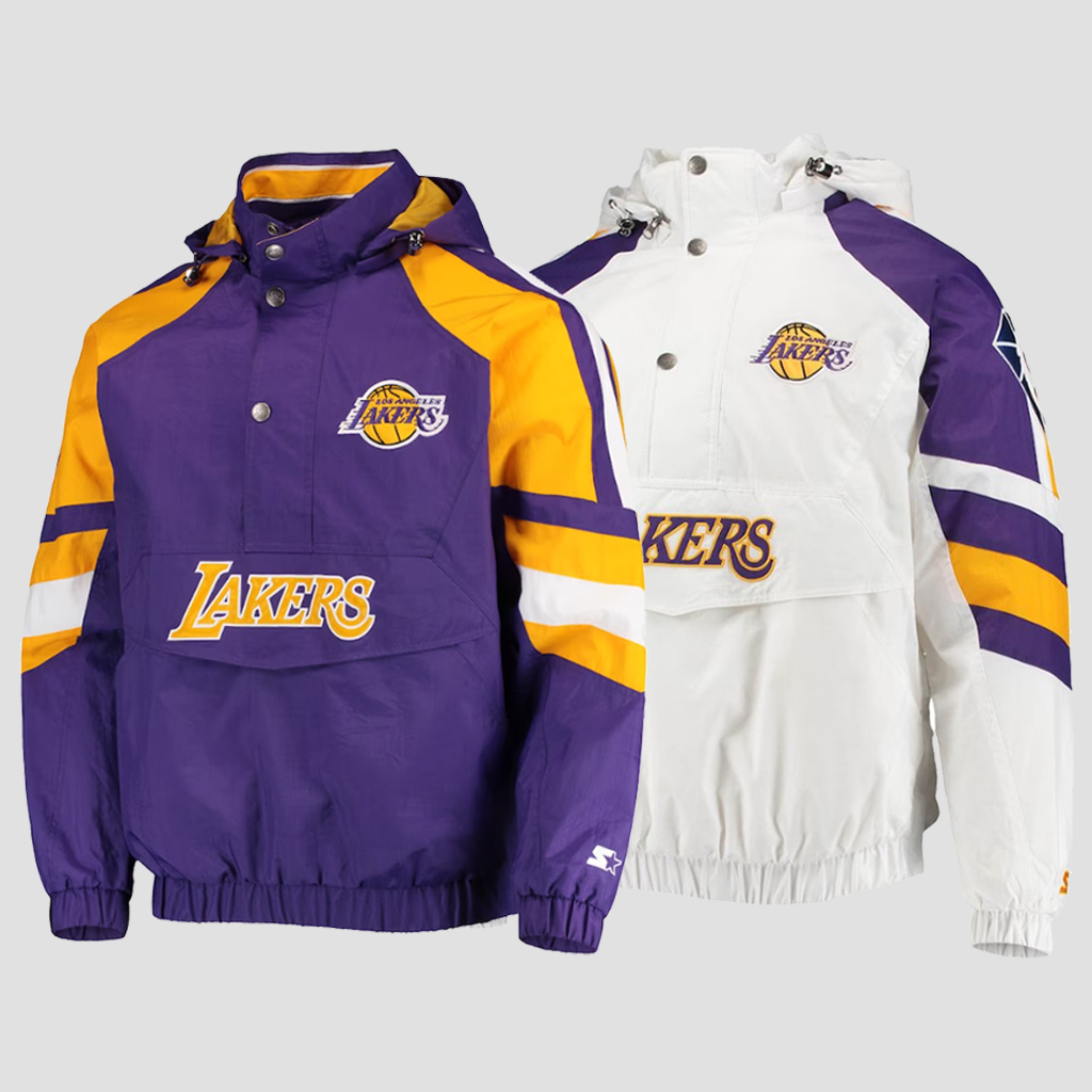 JUMPSHOT - Cagoule Jacket Anorak Casual Vintage Lakers Series