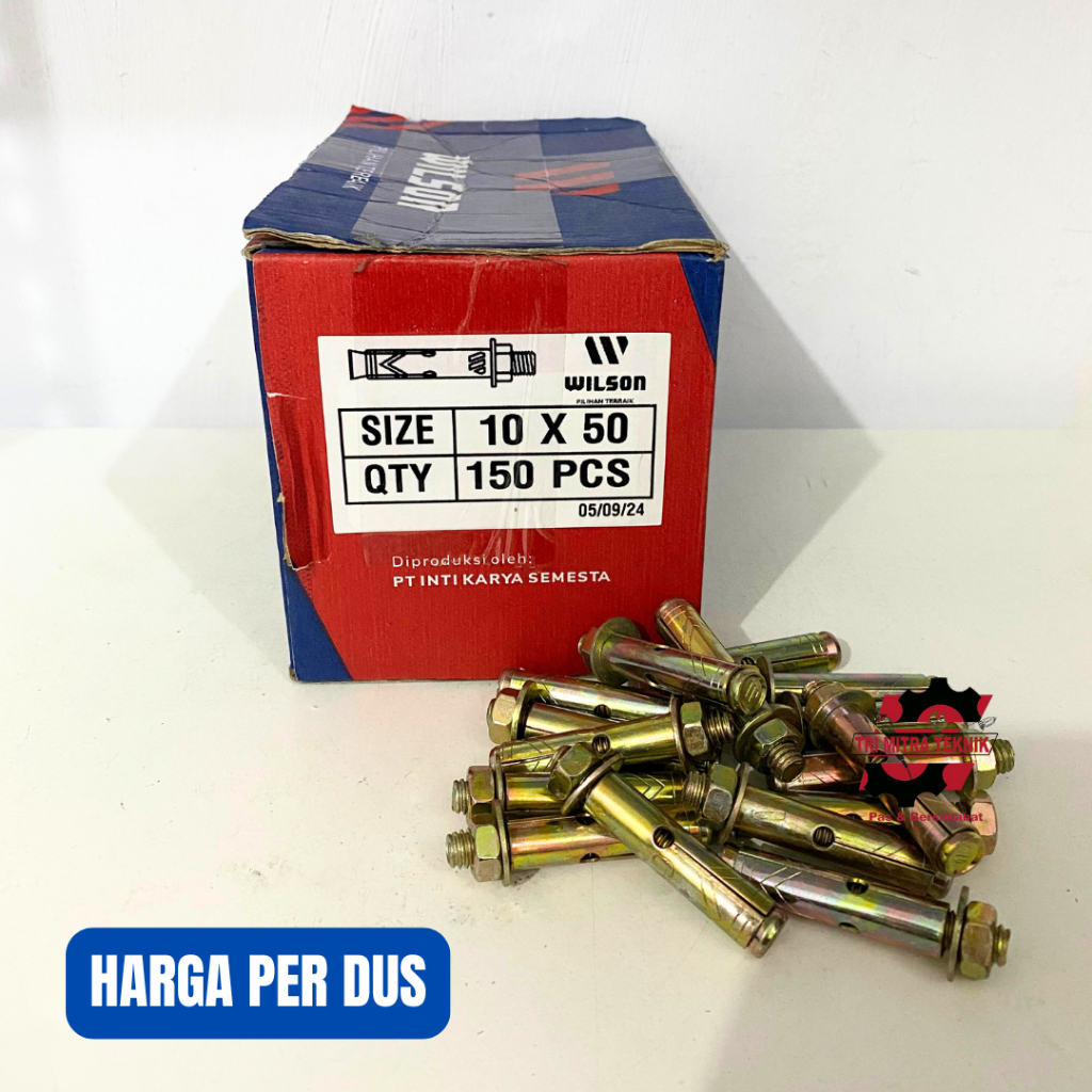 DYNABOLT 10 X 50 - BAUT BETON WILSON 150PCS PER BOX
