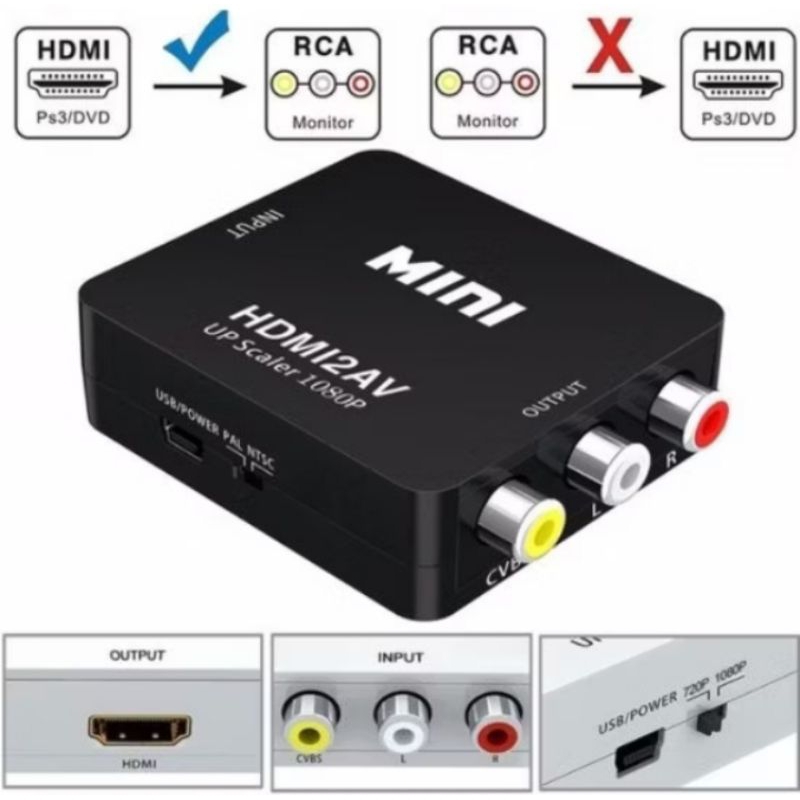 convert HDMI to rca