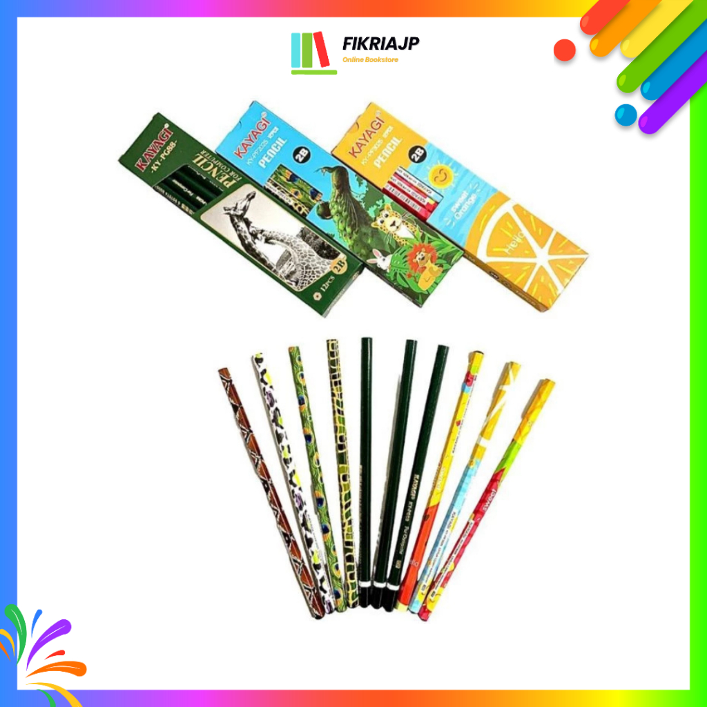 

Pensil Kayagi Karakter 2B KY-PS2022 / Pensil Kayagi / 2B Motif : Karakter