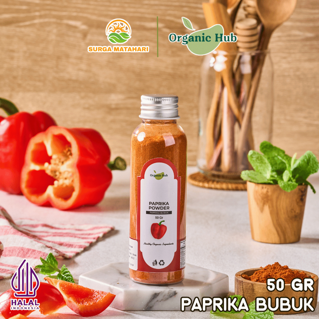 

Organic Hub Papprika Powder 100% Asli Khas Rempah Nusantara Bumbu Masak Dapur Premium 50 gr