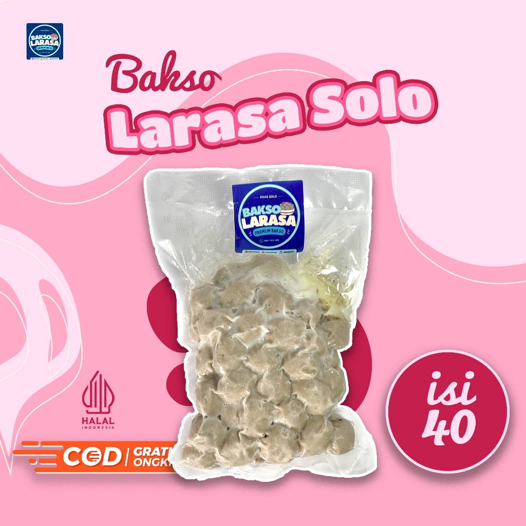 

Bakso Sapi Khas Solo Larasa Isi 40 – Frozen Food Halal, Kenyal, Lezat, dan Siap Santap Kapan Saja