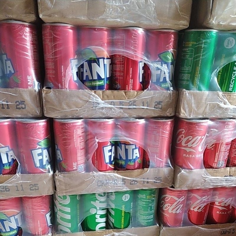 

Minuman Kaleng Sprite, Fanta dan Coca Cola