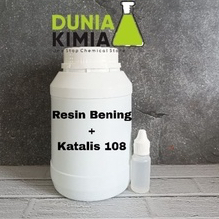 Resin Bening 108 1Kg + Katalis 20Gram - Resin Bening Polyesther - Resin Fiberglass