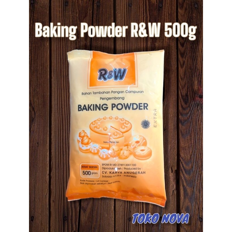 

BAKING POWDER/BP R&W EKSTRA/BUBUK PENGEMBANG KUE KEMASAN 500GR