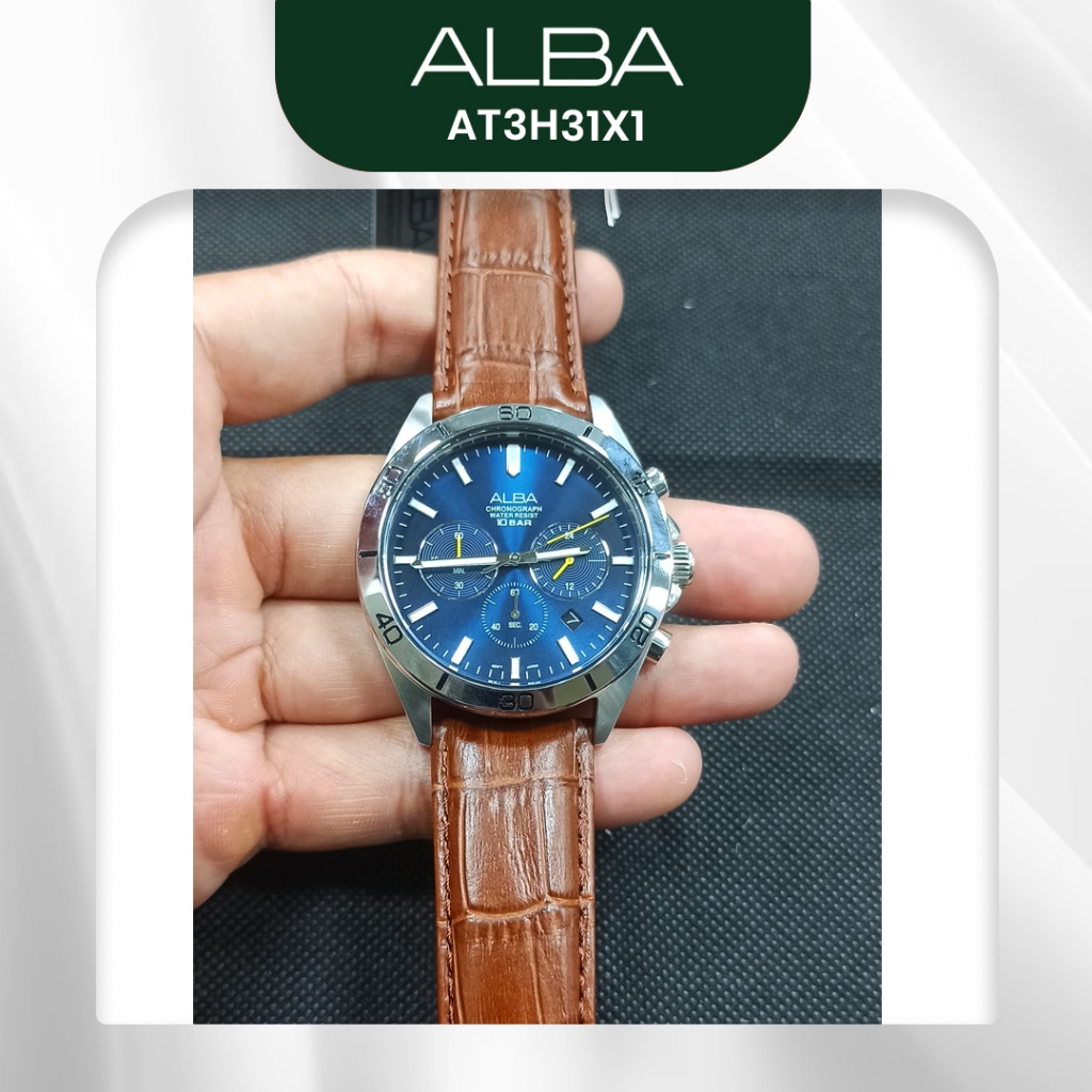 Alba Active Analog Man AT3H31X1 AT3H31 Original Resmi