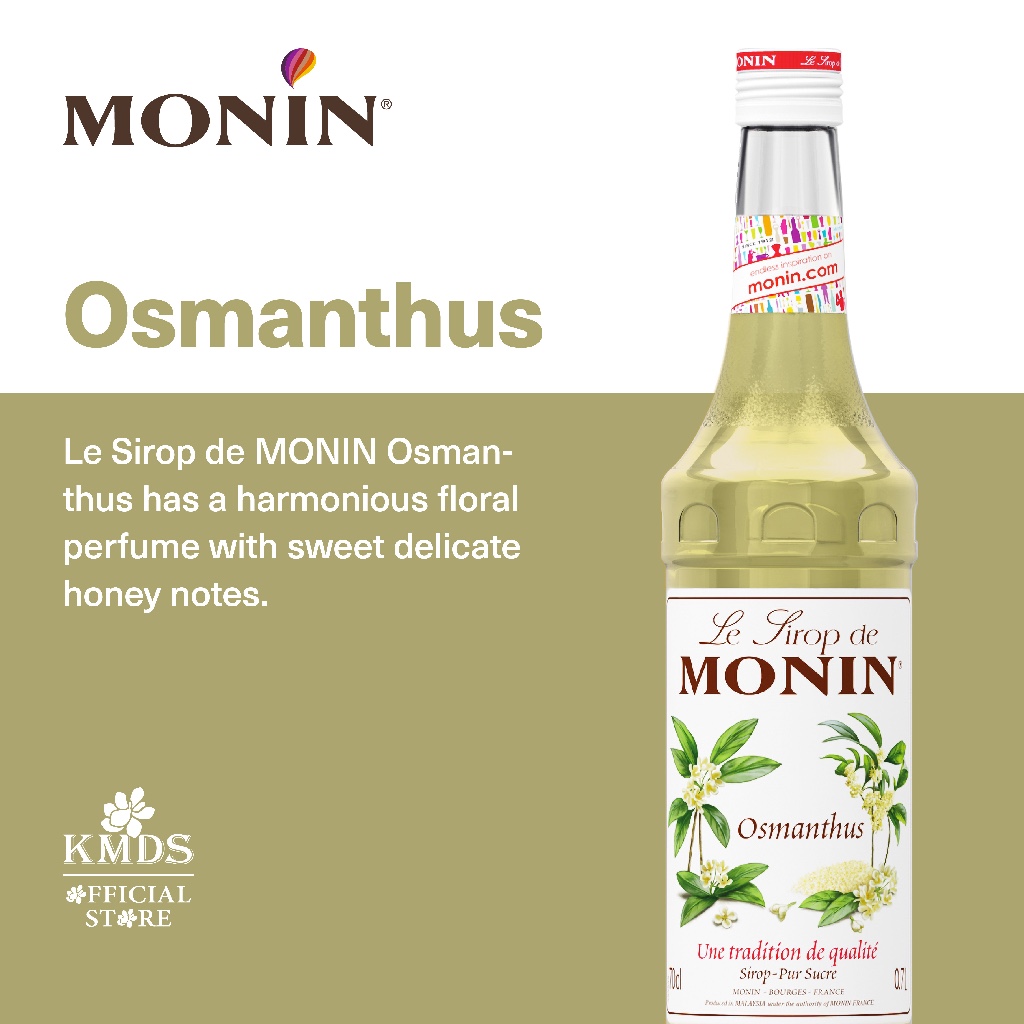 

MONIN OSMANTHUS SYRUP 70CL / 700ML