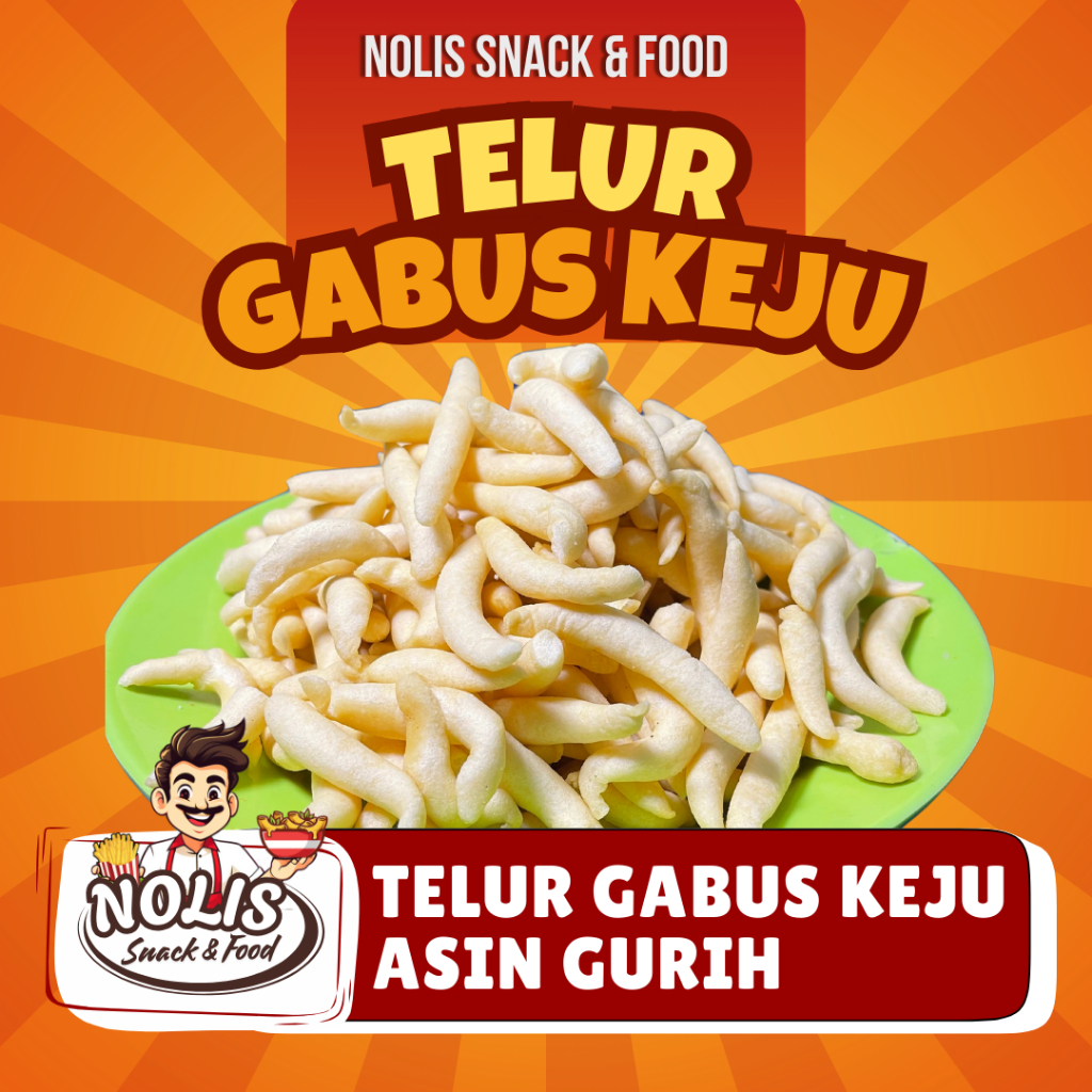 

TELUR GABUS KEJU GURIH ASIN [NOLIS SNACK & FOOD] 250gr 500gr 1kg Snack Cemilan Kiloan Grosiran