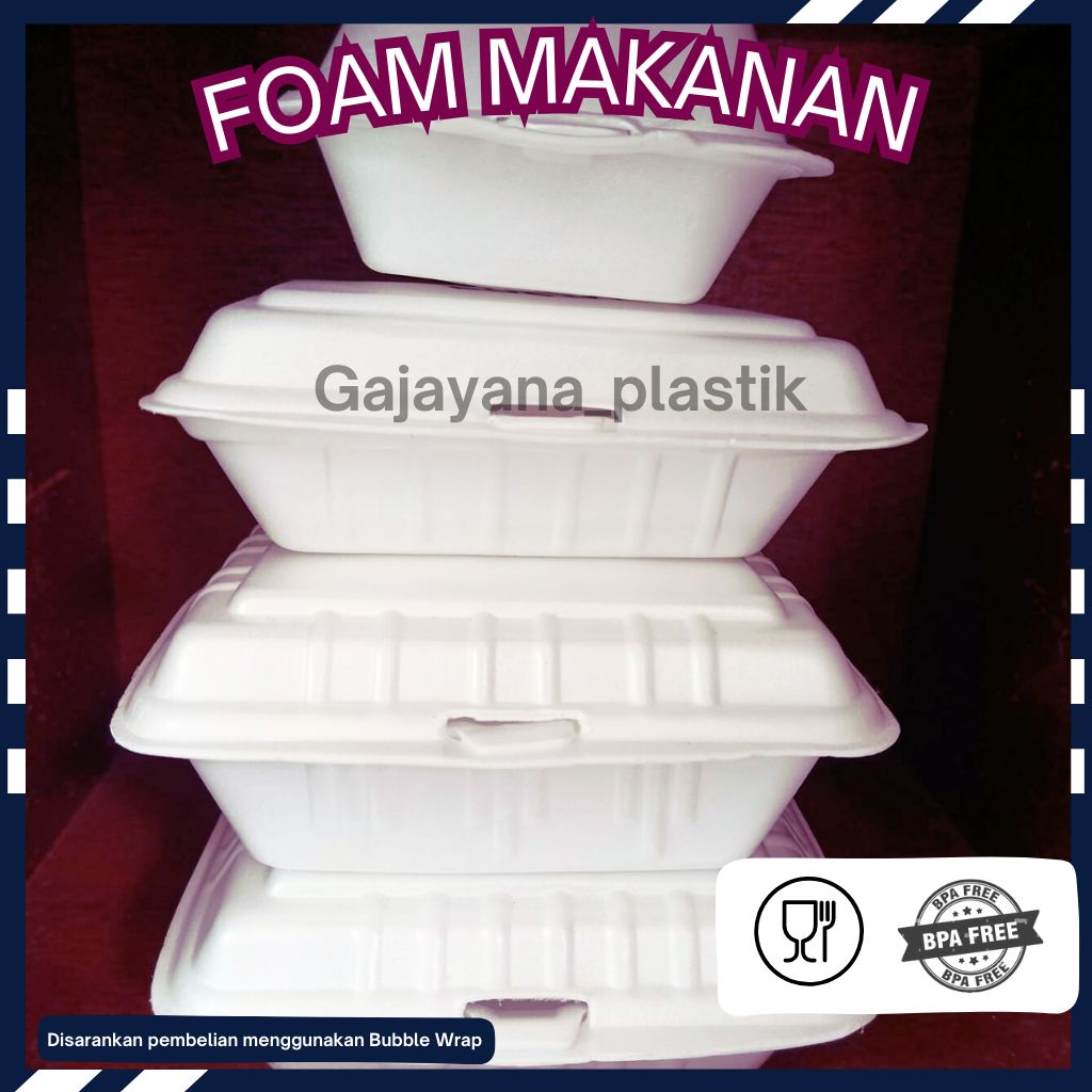 FOAM MAKANAN / STEREFOAM MAKANAN/ FOAM BURGER / FOAM PANGSIT / FOAM BUBUR