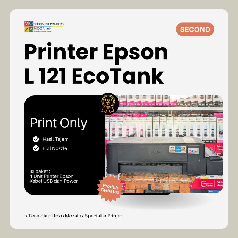 PRINTER SECOND EPSON L121 PRINT ONLY