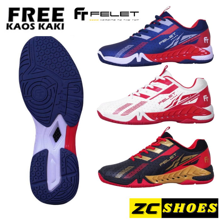 Felet POWER BOOST Badminton Shoes - Sepatu Badminton Original Felet