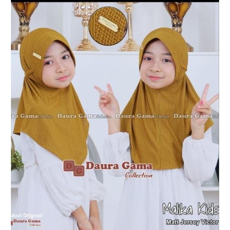 Daura Gama Collection Hijab Malika Kids/Hijab Anak Bergo Tali