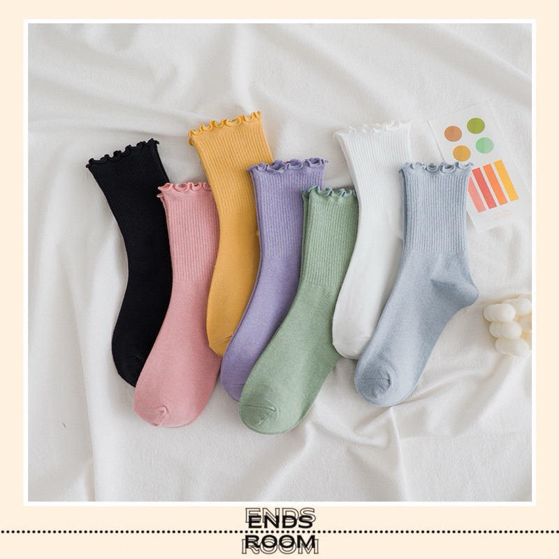 KAOS KAKI PANJANG POLOS RIB WANITA / KAOS KAKI PANJANG WANITA SEBETIS KOREA STYLE