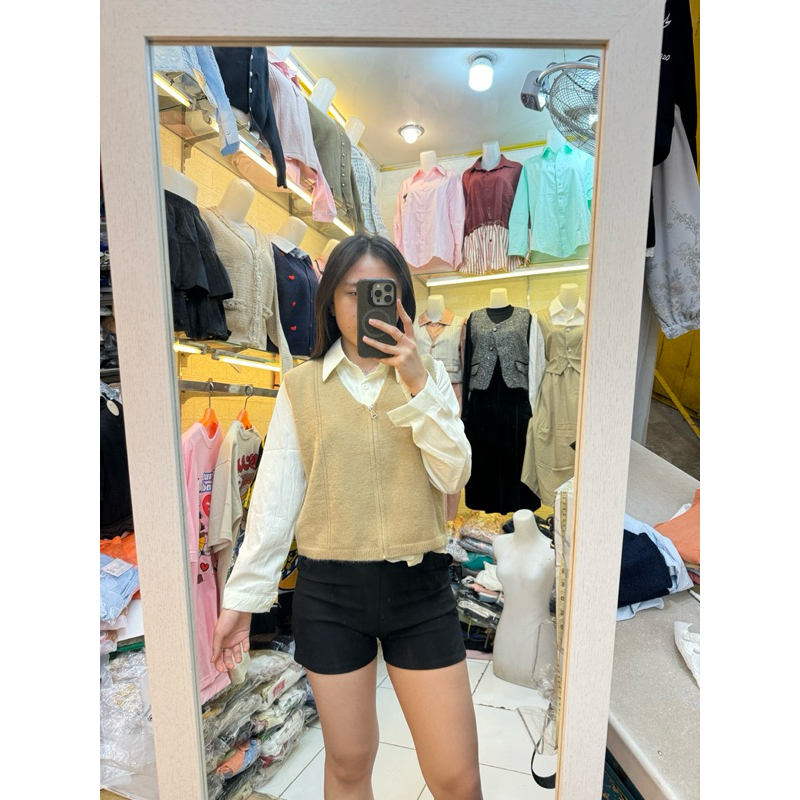 KEMEJA 2in1 VEST/KOREAN STYLE