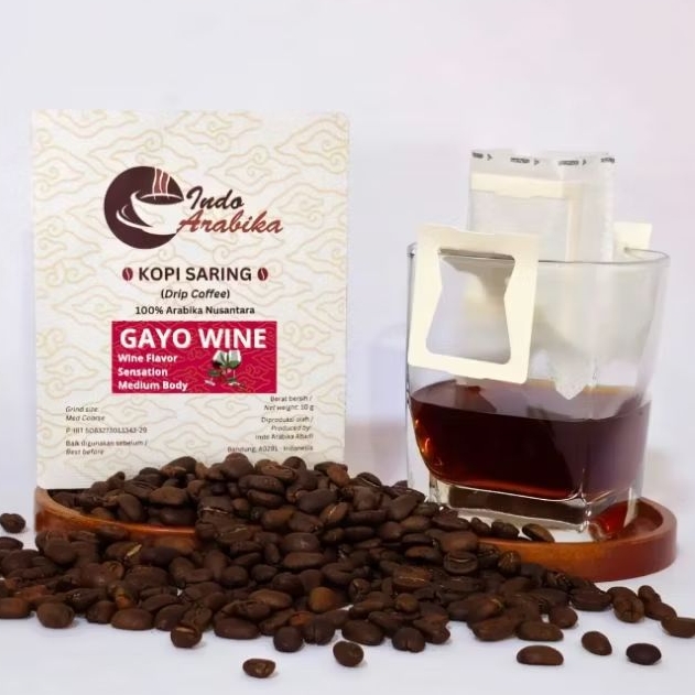 

Arabika Gayo Wine Kopi Saring Kopi Filter Drip Coffee Indo Arabika