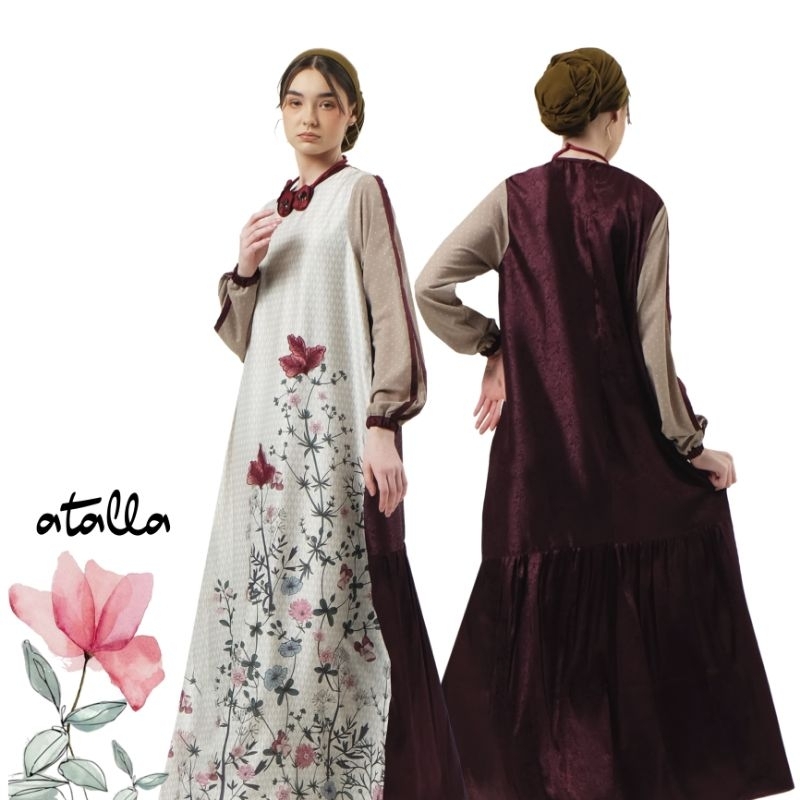 Atalla Gamis Print Bunga