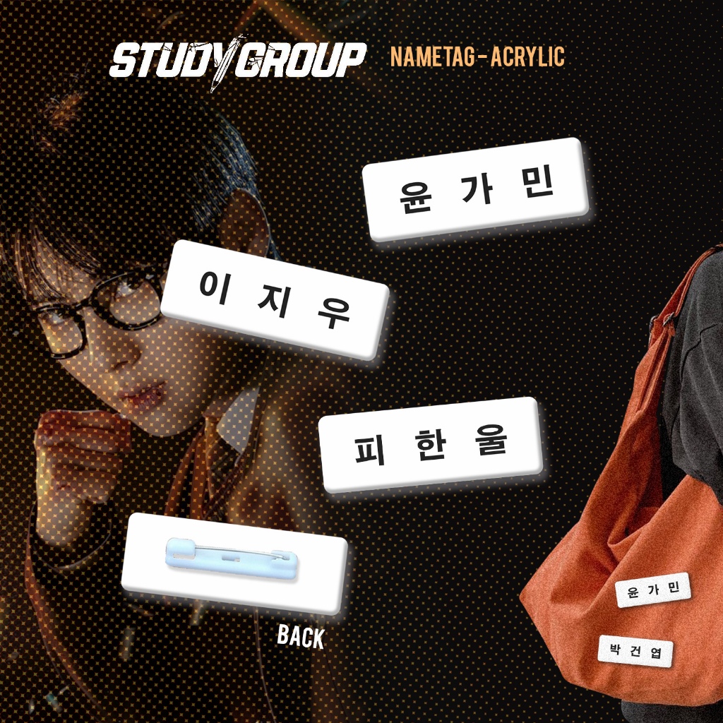 

StudyGroup Nametag-Acrylic