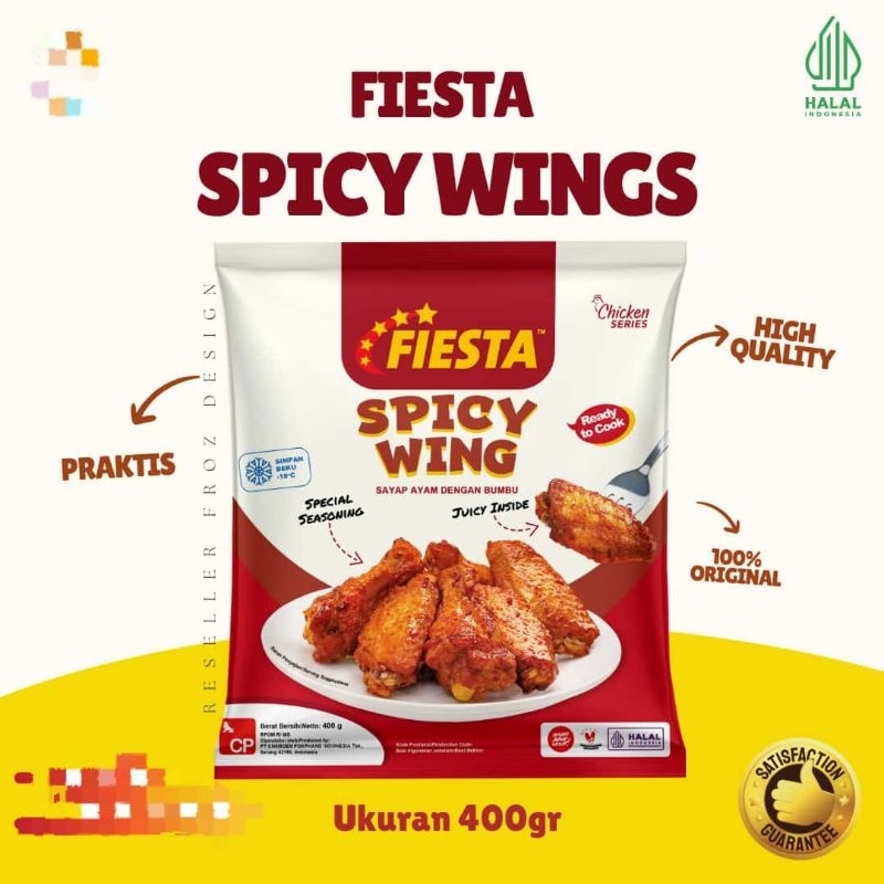 

Fiesta Spicy Wings Ukuran 400gr