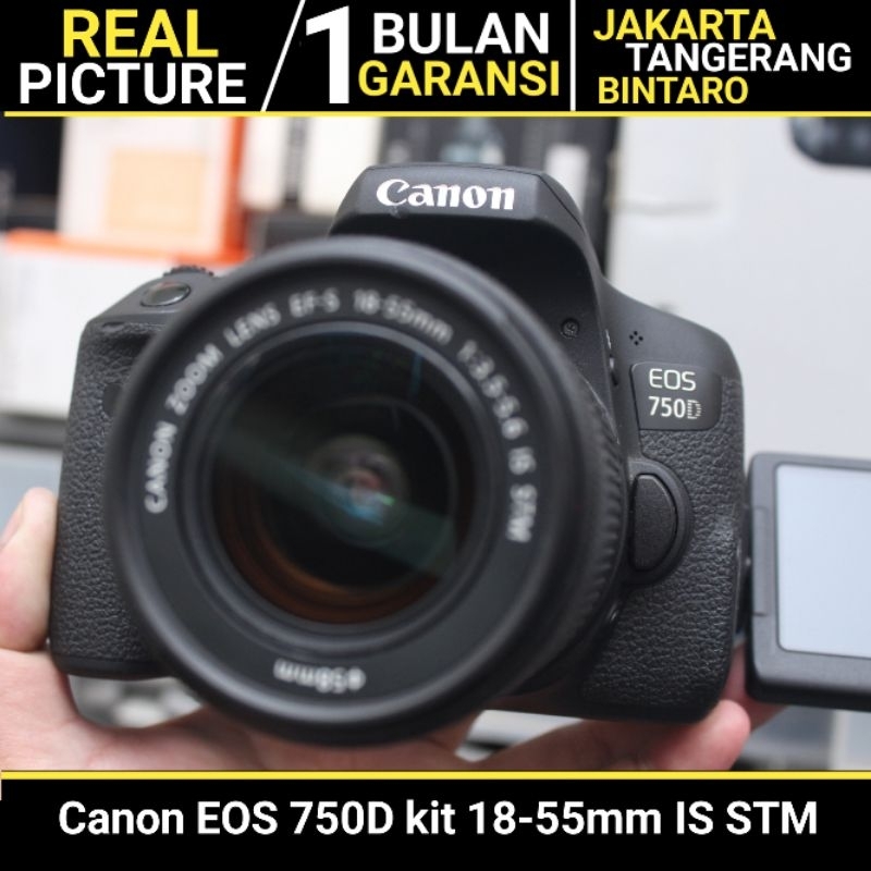 Canon 750D kit 18-55mm IS STM BEKAS