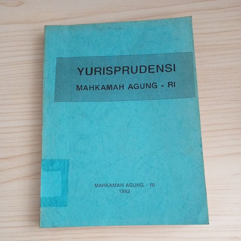 BUKU YURISPRUDENSI MAHKAMAH AGUNG RI 1992