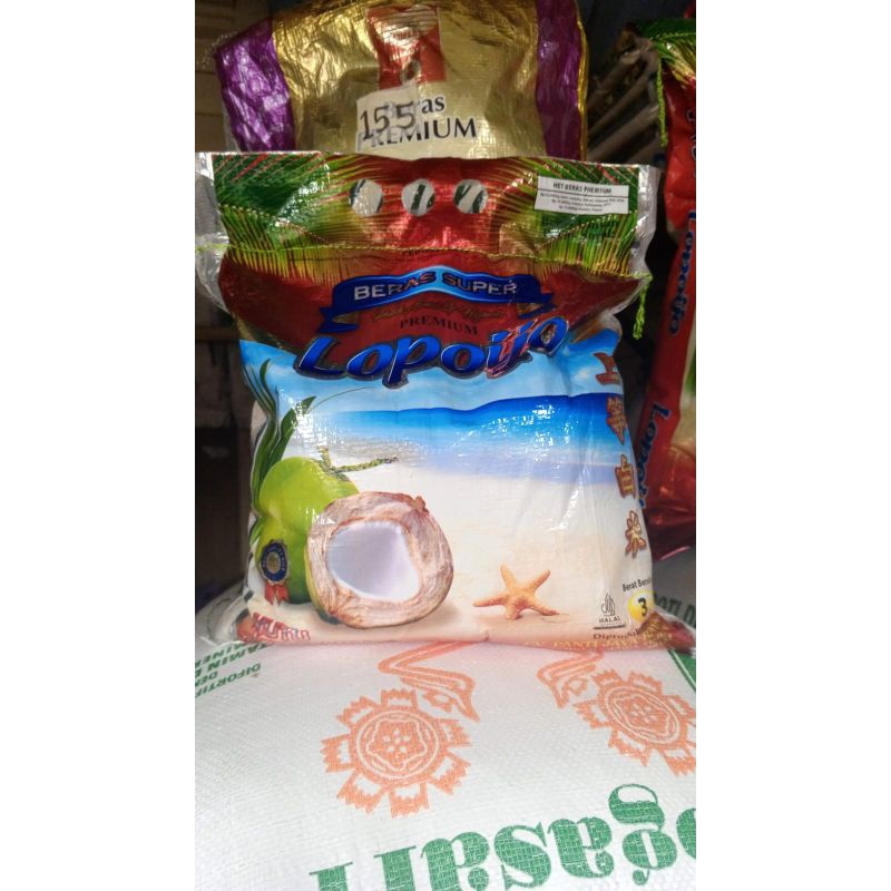 

Lopoijo Super Premium 3kg | Beras jawa kemasan lopo ijo | beras wangi pulen kemasan 3kg