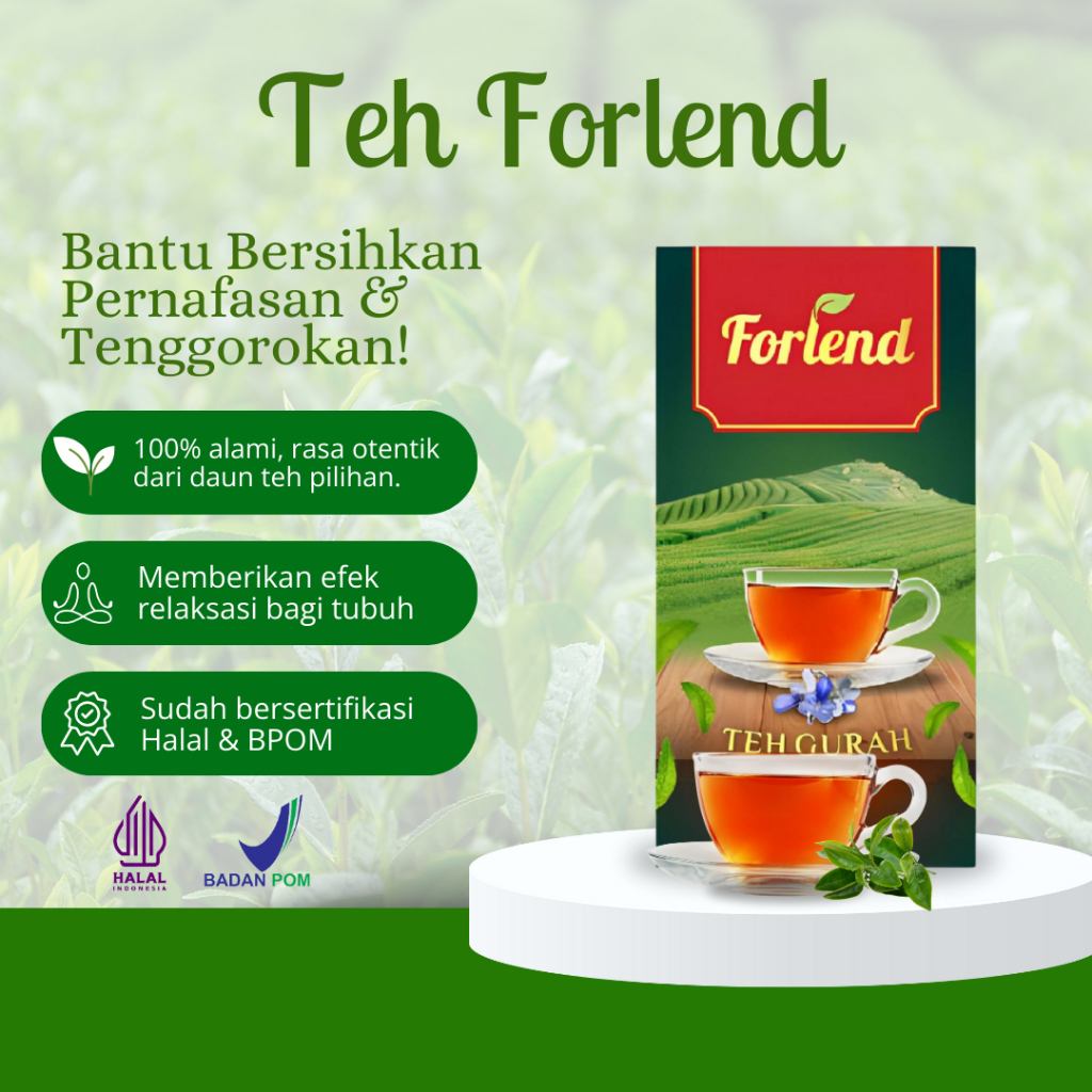 

Forlend Teh Gurah Original - Hilangkan Dahak dan Lendir - 1 Box isi 15 pcs