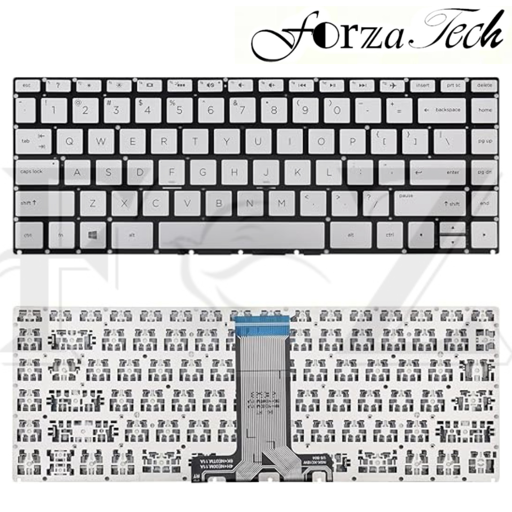 Keyboard Laptop HP 14s-cf3033tx 14s-cf3034tx 14s-cf3035tx 14s-cf3037tu  Silver No Lampu No Backlight