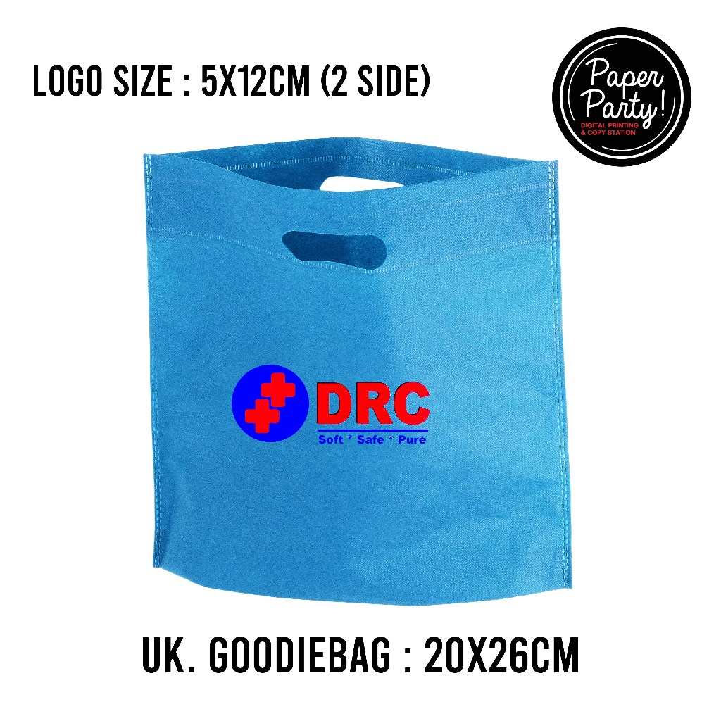 

GOODIE BAG TAS BELANJA SPUNBOND 20X26 CM KANTONG KAIN SOUVENIR