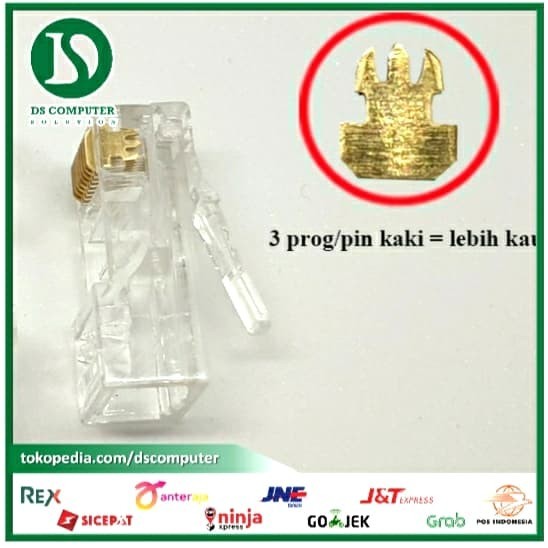 [PROMO ECERAN RJ45 ANTI GAGAL] Vascolink Connector Rj45 Cat5e EZ GOLD