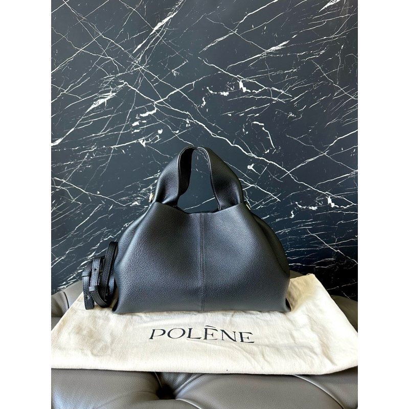 Ready brand new Polene neuf reguler black leather authentic original bag crossbody shoulder