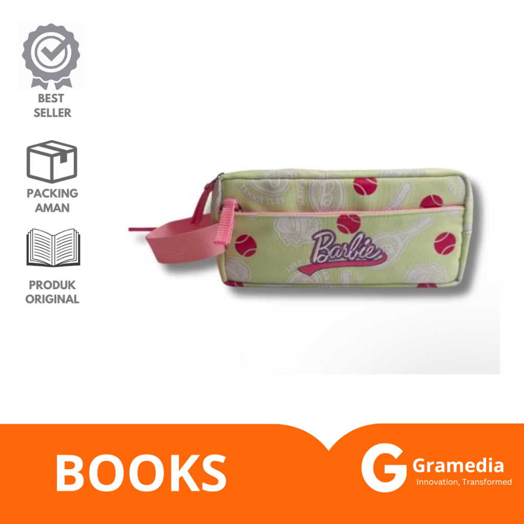 

Gramedia Lampung - Barbie all day sports pencil case - tempat pensil/alat tulis