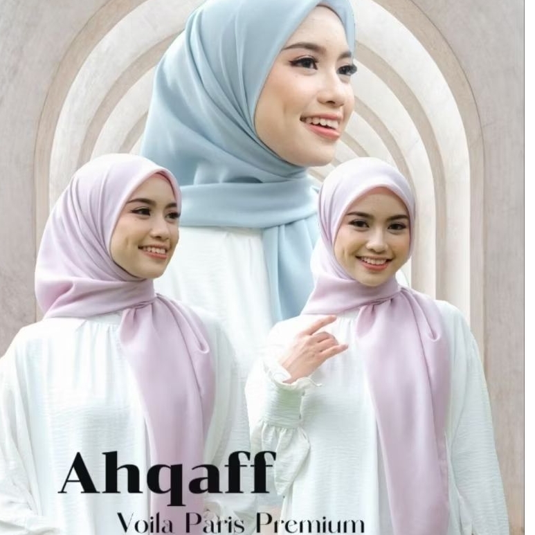 Ahqaff _ Voila Hijab Voila Scarf ( Voila hijab segiempat voila paris Premium)