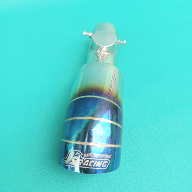 Knalpot Mobil Suos Sous Sos Swos Ngorok Model Js Racing Blue Full Stainless Sistem Baud Tanpa Las