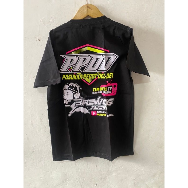 Atasan kaos anak distro motif brewog audio sound horeg ppdd katun combed