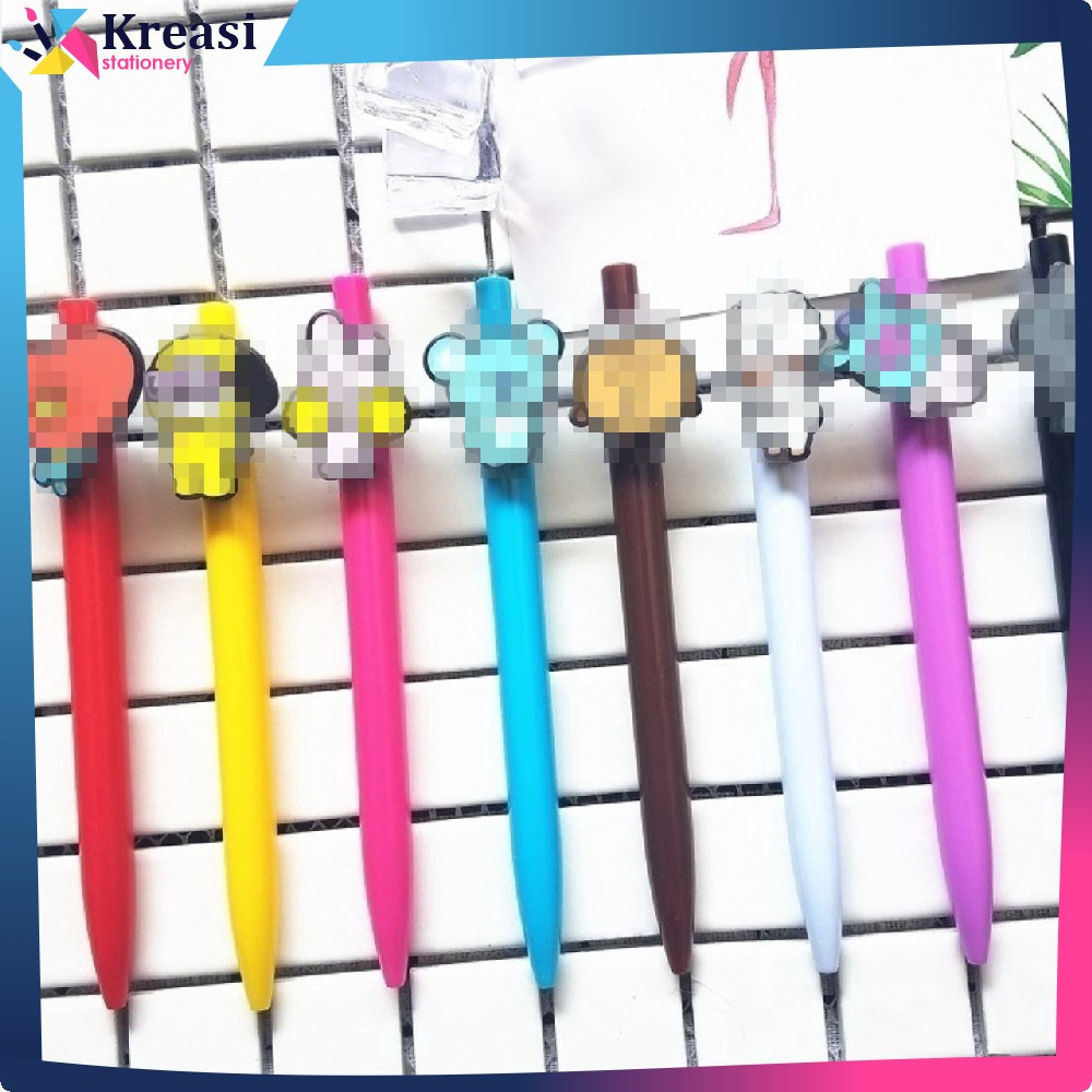 

Pulpen Mekanik Karakter Alat Tulis / Stationary Pena Gel Pen Bangtanboy Kreasi Stationery A11