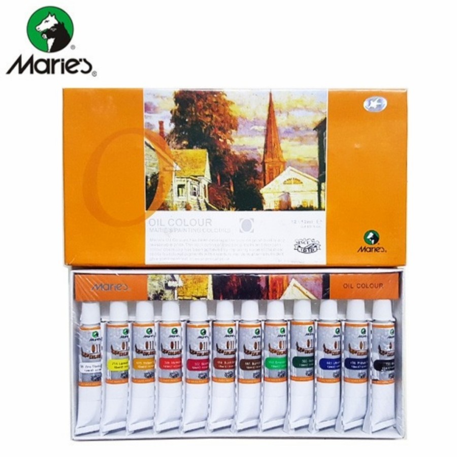 

MARIES CAT MINYAK 12 WARNA SET / OIL COLOUR MARIES